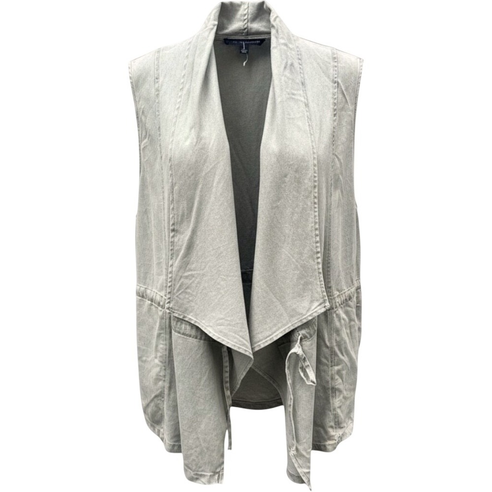 Jane + Delancey Olive Green Lyocell Draped Open Front Vest 3X Utility Layering